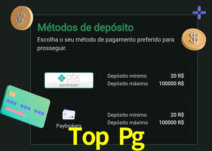 O cassino Top Pg oferece uma grande variedade de métodos de pagamento